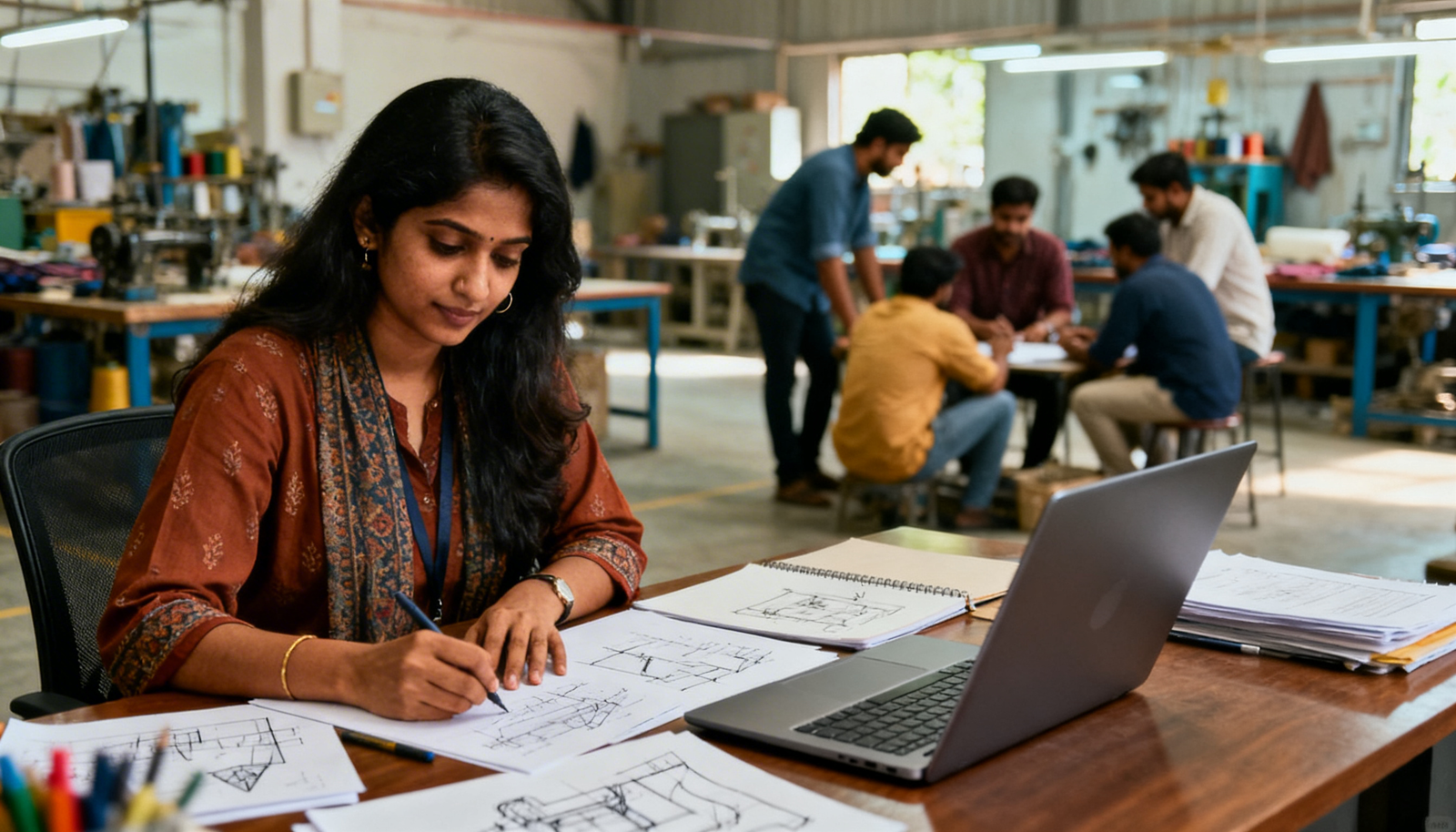 Team collaborating on strategy